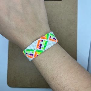 Handmade Friendship Woven Neon Bracelet